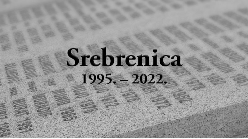 Obilježavanje 27. godišnjice genocida u Srebrenici