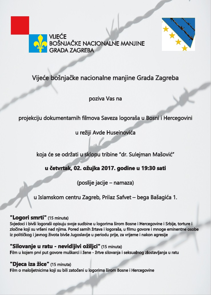 Projekcija dokumentarnih filmova Saveza logoraša u Bosni i Hercegovini
